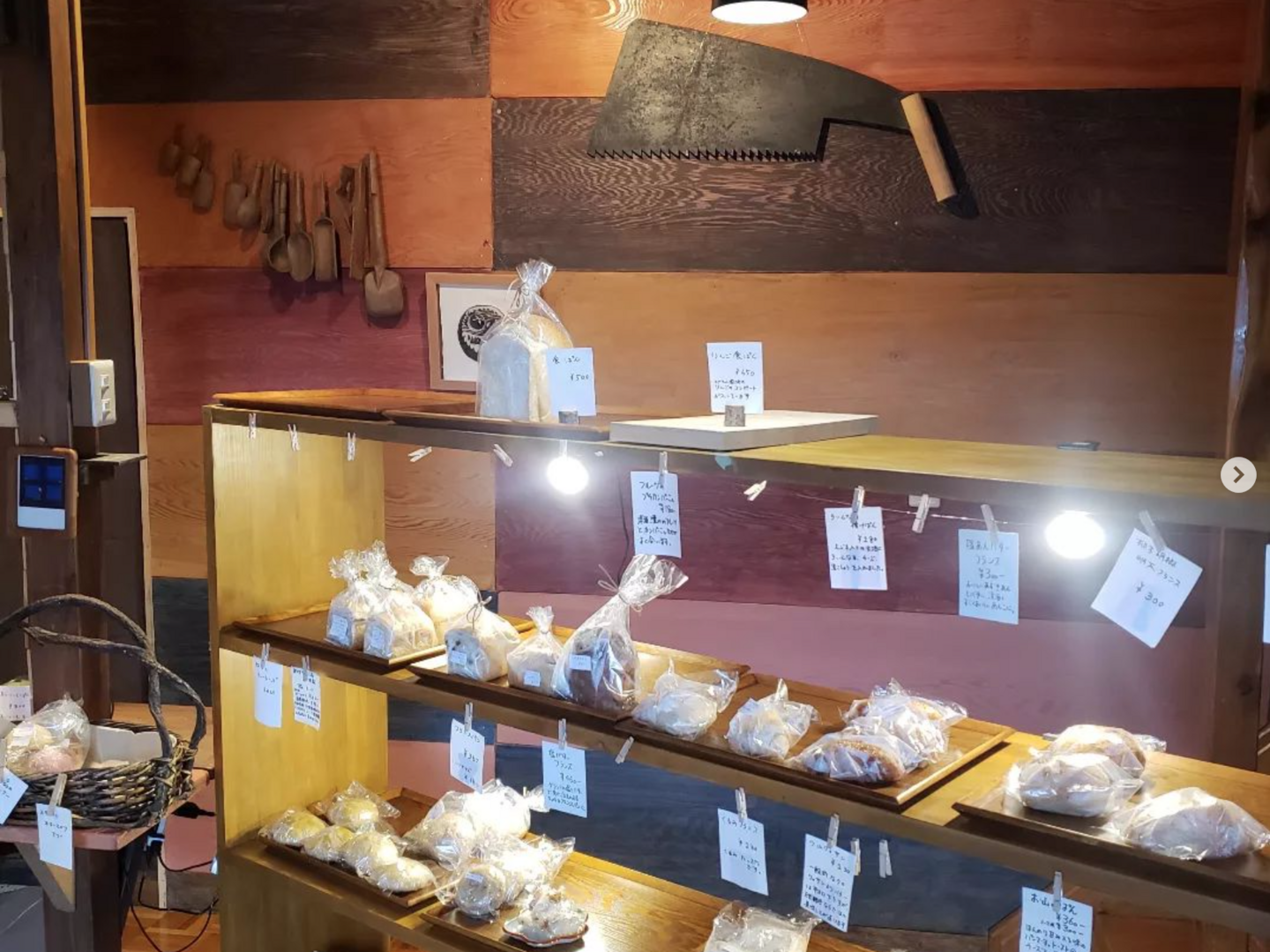 製材所のパン屋・店内の様子